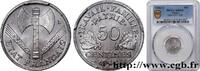 FRANKREICH 50 centimes Francisque, légère ETAT FRANÇAIS Castelsarrasin 1944 (18mm, 0,7g, 6h) -