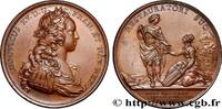 FRANKREICH Médaille, Rétablissement de la ville de Rennes LOUIS XV DIT LE BIEN AIMÉ 1723 (41mm, 27,67g, 12h) -
