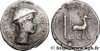 THE REPUBLIC (280 BC to 27 BC) Denier PLANCIA Rome 55 AC. (19mm, 2,91g, 12h) -