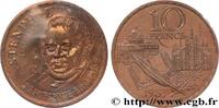 FRANKREICH Essai de 10 francs Stendhal, Tranche A FUNFTE FRANZOSISCHE REPUBLIK Pessac 1983 (26mm, 10g, 6h) -