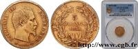 FRANKREICH 5 francs or Napoléon III, tête nue, grand module ZWEITES KAISERREICH Strasbourg 1858 (16,64mm, 1,61g, 6h) -