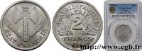 FRANKREICH 2 francs Francisque ETAT FRANÇAIS Castelsarrasin 1944 (27mm, 2,20g, 6h) -