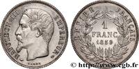 FRANKREICH 1 franc Napoléon III, tête nue ZWEITES KAISERREICH Paris 1859 (23mm, 4,98g, 6h) -