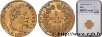 FRANKREICH 5 francs or Napoléon III, tête laurée ZWEITES KAISERREICH Paris 1864 (16,5mm, 1,61g, 6h) -