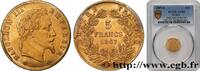 FRANKREICH 5 francs or Napoléon III, tête laurée ZWEITES KAISERREICH Paris 1867 (16,5mm, 1,61g, 6h) -