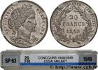 FRANKREICH Concours de 20 francs, essai en étain attribué à M ZWEITE FRANZOSISCHE REPUBLIK 1849 (21,13mm, 2,8g, 6h) -