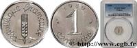 FRANKREICH 1 centime Épi FUNFTE FRANZOSISCHE REPUBLIK Pessac 1980 (15mm, 1,65g, 6h) -
