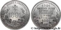 FRANKREICH Médaille, 600e anniversaire du Pacte fédéral SUISSE - CONFÉDÉRATION HELVÉTIQUE Suisse 1891 (38mm, 6,09g, 12h) -