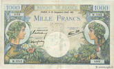 FRANKREICH 1000 Francs COMMERCE ET INDUSTRIE FRANKREICH 1000 Francs COMMERCE ET INDUSTRIE 1940 SS -