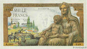 FRANKREICH 1000 Francs DÉESSE DÉMÉTER FRANKREICH 1000 Francs DÉESSE DÉMÉTER 1942 VZ+ -