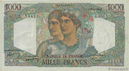 FRANKREICH 1000 Francs MINERVE ET HERCULE FRANKREICH 1000 Francs MINERVE ET HERCULE 1950 fVZ -