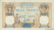 1000 Francs CÉRÈS ET MERCURE type modifié 1939 FRANKREICH FRANKREICH 1000 Francs CÉRÈS ET MERCURE type modifié 1939 SS SS