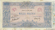 1000 Francs BLEU ET ROSE 1925 FRANKREICH FRANKREICH 1000 Francs BLEU ET ROSE 1925 S S