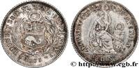 PERU 1/2 Dinero “Liberté” PERU Lima 1863 (15mm, 1,26g, 6h) -