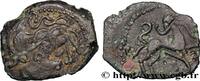 Bronze au cheval androcéphale casqué c. 80-60 AC. FRANKREICH PICTONES / MITTELWESTGALLIEN, UNBEKANNT  c. 80-60 AC. (17mm, 2,23g, 1h) SS