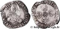 FRANKREICH Demi-franc au col fraisé HENRY III Bordeaux 1578 (27mm, 6,75g, 10h) -