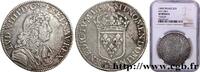 FRANKREICH Écu, portrait à la cravate courte LOUIS XIV THE SUN KING Tours 1680 (39,5mm, 26,90g, 6h) -
