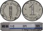 FRANKREICH 1 centime Épi FUNFTE FRANZOSISCHE REPUBLIK Pessac 1978 (15mm, 1,65g, 6h) -