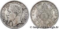 FRANKREICH 1 franc Napoléon III, tête laurée, grand BB ZWEITES KAISERREICH Strasbourg 1867 (23mm, 5,00g, 6h) -