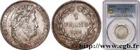 FRANKREICH 1 franc Louis-Philippe, couronne de chêne LUDWIG PHILIPP I Bordeaux 1833 (23mm, 5,08g, 6h) -