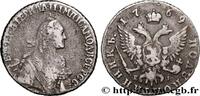 RUSSLAND - KATHARINA II Polupoltinnik (1/4 Rouble) RUSSLAND - KATHARINA II Moscou 1769 (23mm, 5,89g, 12h) -