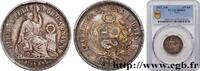 PERU 1/5 Sol “Liberté” assise PERU Lima 1867 (23mm, 5g, 6h) -