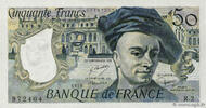 FRANKREICH 50 Francs QUENTIN DE LA TOUR FRANKREICH 50 Francs QUENTIN DE LA TOUR 1976 fST+ -