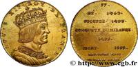FRANKREICH Règne de LOUIS XII - 57 - Émission de Louis XVIII SÉRIE MÉTALLIQUE DES ROIS DE FRANCE n.d. (31,5mm, 12,96g, 12h) -