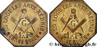 FRANKREICH ROUEN, LES ARTS REUNIS ORIENTS DE PROVINCE ROUEN n.d. (26mm, 4,64g, 12h) -