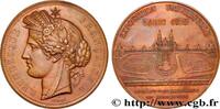 FRANKREICH Médaille, Palais du Trocadéro, Exposition Universe EXPOSITIONS UNIVERSELLES 75 - Paris 1878 (50,5mm, 57,70g, 12h) -