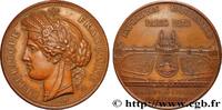 FRANKREICH Médaille, Palais du Trocadéro, Exposition Universe EXPOSITIONS UNIVERSELLES 75 - Paris 1878 (50,5mm, 57,73g, 12h) -
