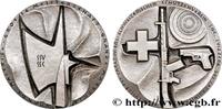 FRANKREICH Médaille, Société suisse des carabiniers TIR ET ARQUEBUSE 1979 (70mm, 153,93g, 12h) -