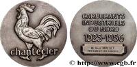 FRANKREICH Médaille, Chantecler, Carburants industriels du No INDUSTRIE LOURDE 1956 (67,5mm, 135,08g, 12h) -