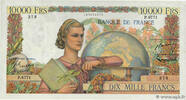 FRANKREICH 10000 Francs GÉNIE FRANÇAIS FRANKREICH 10000 Francs GÉNIE FRANÇAIS 1954 SS -