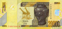 DEMOKRATISCHE REPUBLIK KONGO 20000 Francs DEMOKRATISCHE REPUBLIK KONGO 20000 Francs 2022 fST+ -