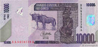 DEMOKRATISCHE REPUBLIK KONGO 10000 Francs DEMOKRATISCHE REPUBLIK KONGO 10000 Francs 2022 fST+ -