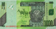 DEMOKRATISCHE REPUBLIK KONGO 1000 Francs DEMOKRATISCHE REPUBLIK KONGO 1000 Francs 2022 ST -
