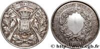 FRANKREICH Médaille, Société de gymnastique et tir de Bordeau TIR ET ARQUEBUSE 33 - Bordeaux 1872 (38,50mm, 23,33g, 12h) -