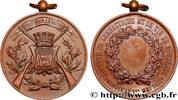 FRANKREICH Médaille, Société de gymnastique et tir de Bordeau TIR ET ARQUEBUSE 33 - Bordeaux n.d. (44mm, 25,36g, 12h) -