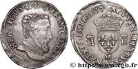 FRANKREICH Teston à la tête nue, 5e type HENRY II Toulouse 1557 (32mm, 9,44g, 6h) -