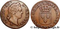FRANKREICH Sol dit à la vieille tête LOUIS XV THE WELL-BELOVED Troyes 1772 (28mm, 11,63g, 6h) -