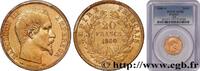 FRANKREICH 20 francs or Napoléon III, tête nue ZWEITES KAISERREICH Paris 1860 (21mm, 6,45161 g, 6h) -