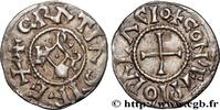 FRANKREICH Denier KARL DER KAHLE Compiègne n.d. (19mm, 1,67g, 4h) -