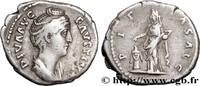 THE ANTONINES (96 AD to 192 AD) Denier FAUSTINA MAIOR Rome 145 (16,5mm, 3,29g, 6h) -