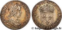 FRANKREICH Quart d'écu, portrait à la mèche courte LOUIS XIV THE SUN KING Paris, Monnaie du Louvre 1644 (27mm, 6,90g, 6h) -