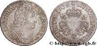 FRANKREICH Écu aux trois couronnes LOUIS XIV THE SUN KING Rennes 1709 (40,5mm, 30,34g, 6h) -