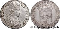 FRANKREICH Demi-écu, portrait à la mèche courte LOUIS XIV THE SUN KING Paris, Monnaie de Matignon 1643 (32mm, 13,46g, 6h) -