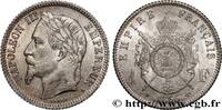 FRANKREICH 1 franc Napoléon III, tête laurée ZWEITES KAISERREICH Paris 1866 (23mm, 4,99g, 6h) -