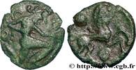 FRANKREICH Bronze au personnage courant, aux deux astres GALLIEN - BELGICA - BELLOVACI (Region die Beauvais) Beauvais (60) c. Ier siècle avant J.-C. (17mm, 3,03g, 3h) -