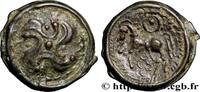 FRANKREICH Potin au swastika GALLIEN - BELGICA - SUESSIONES (Region die Soissons) c. 60-50 AC. (21mm, 4,55g, h) -